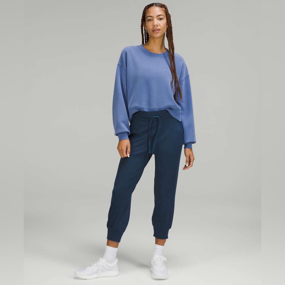 Lululemon Athletica Mineral Blue Ready to Rulu High Rise Cropped Jogger Size 8 - Picture 3 of 11